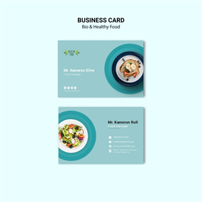 餐饮店经理名片模板